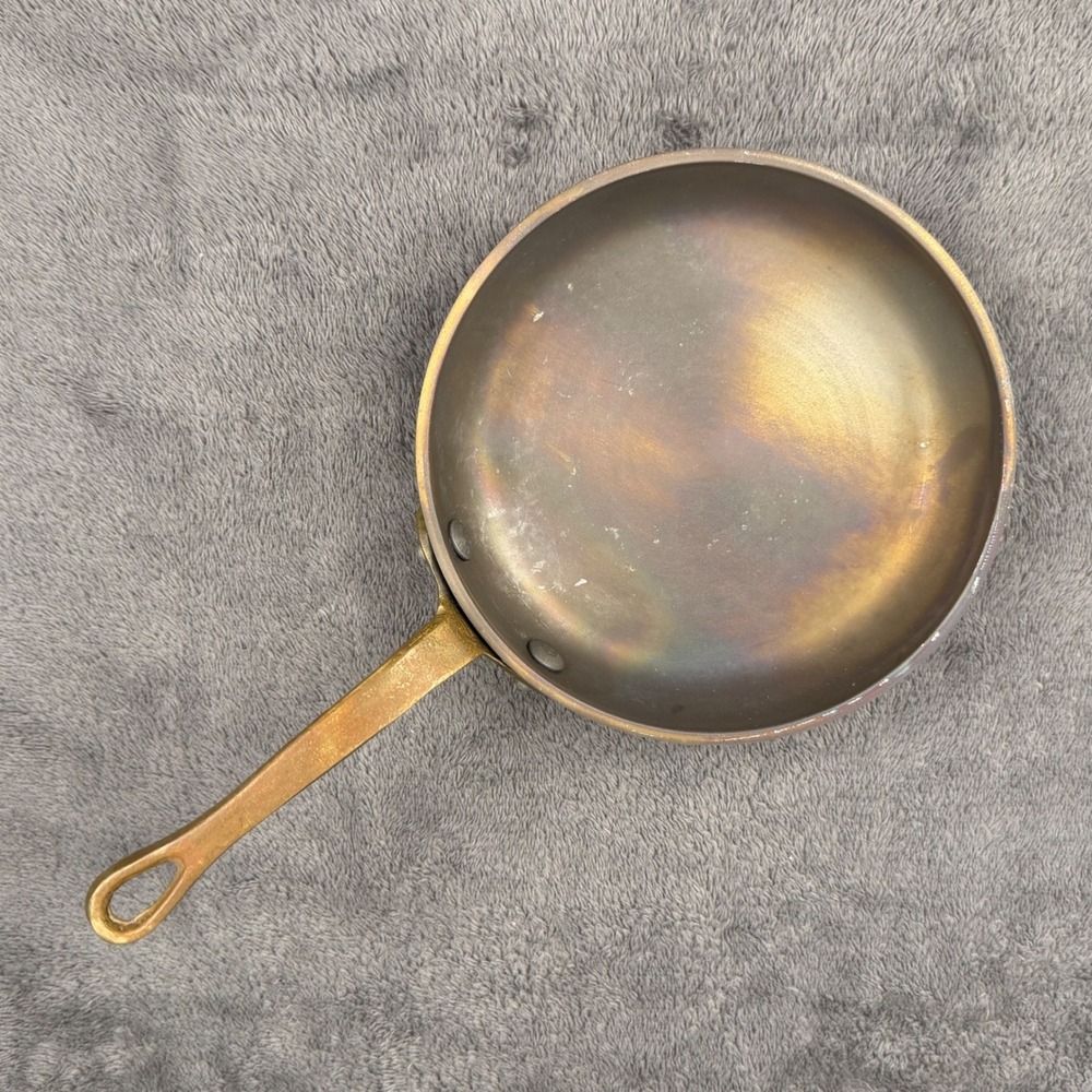 Ballarini Professionale ServInTavola 5.5" Mini Fry Pan Brass Handle Italy